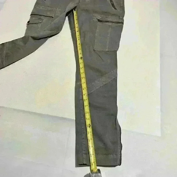 Polo Ralph Lauren Pants Cargo Jogger Zip Ankle Hiking Military Y2K Utility Khaki - Picture 7 of 14